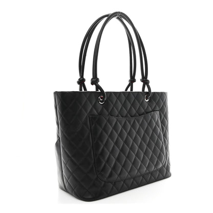 Chanel Calfskin Quilted Large Cambon Tote Black 3 of 10