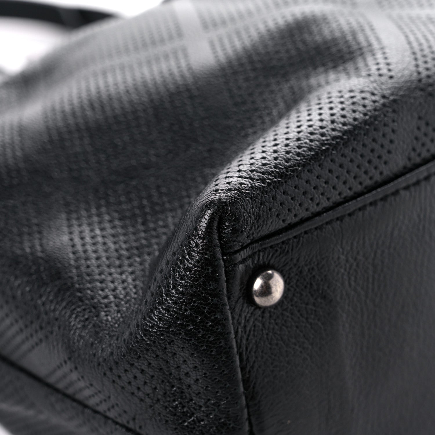 Chanel Goatskin Perforated Large CC Tote Black 8 of 16