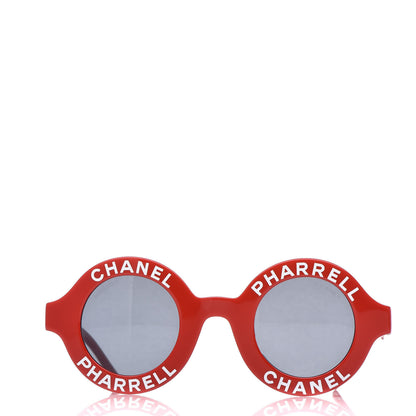 Chanel x Pharrell Williams Round 19mm Sunglasses Red 2 of 7