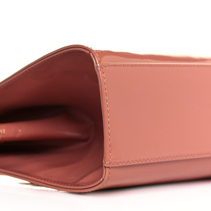 Mansur Gavriel Patent Calfskin Elegant Top Handle Bag Blush 8 of 12