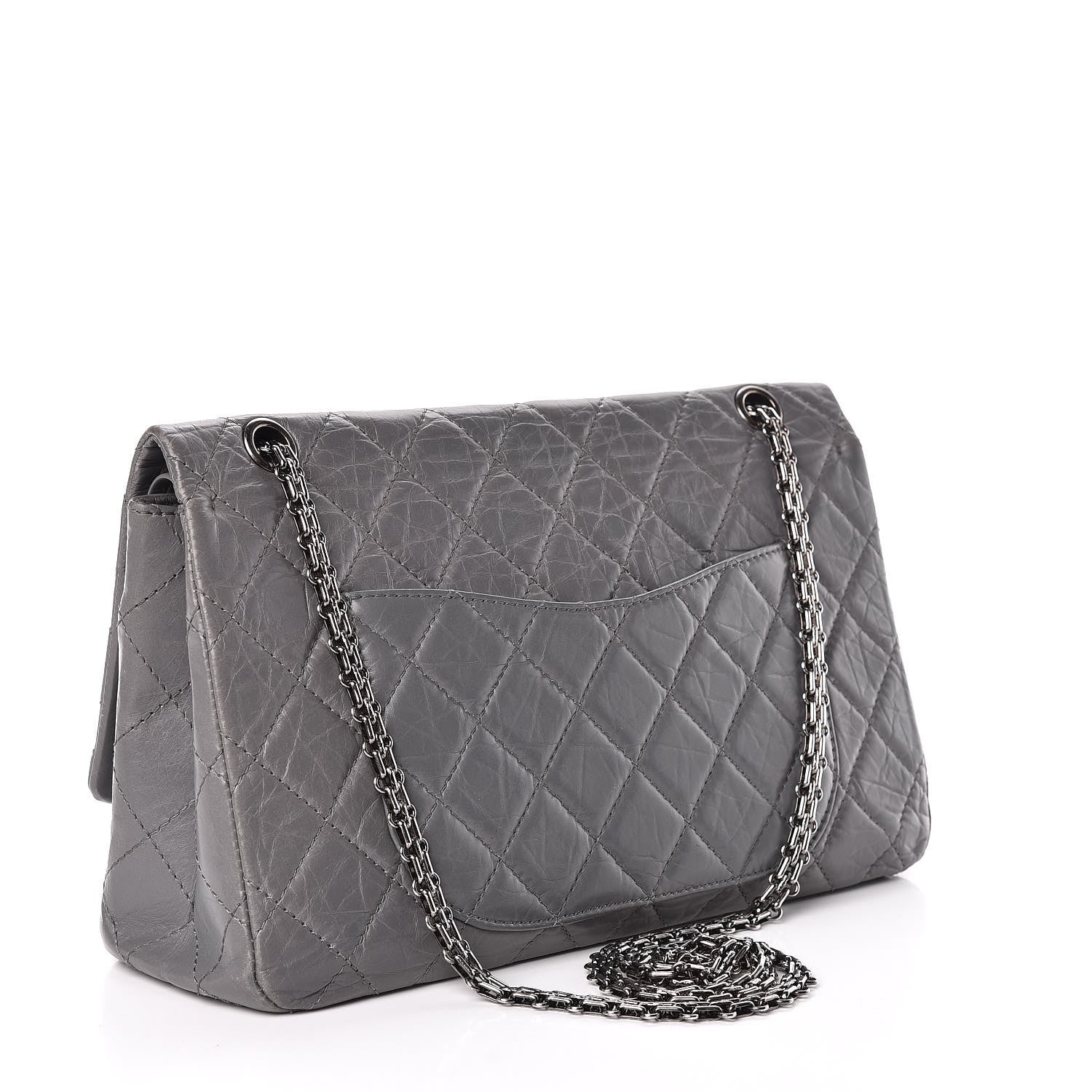 Chanel Aged Calfskin Quilted 2.55 Reissue 227 Flap Grey 3 of 23