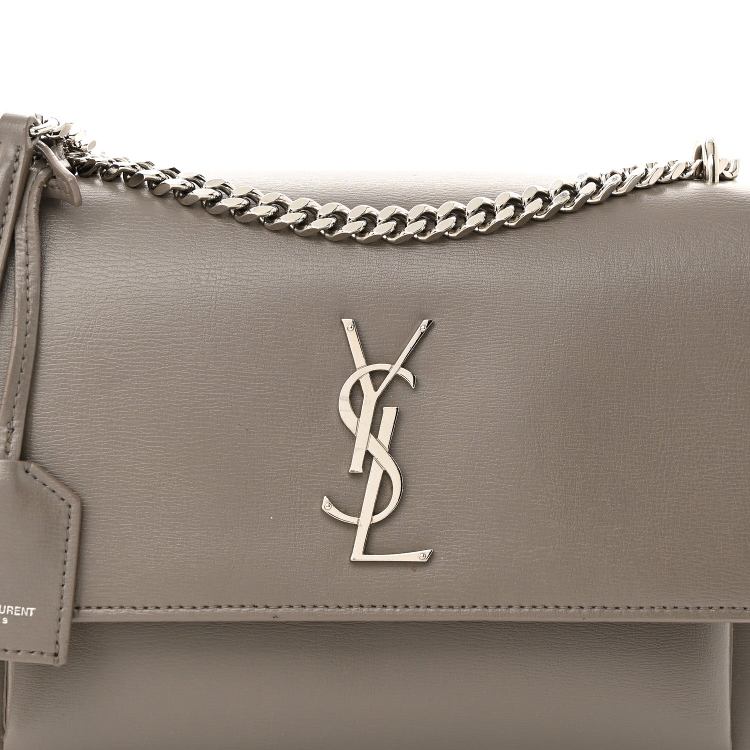 Saint Laurent Calfskin Medium Monogram Sunset Fog 8 of 23