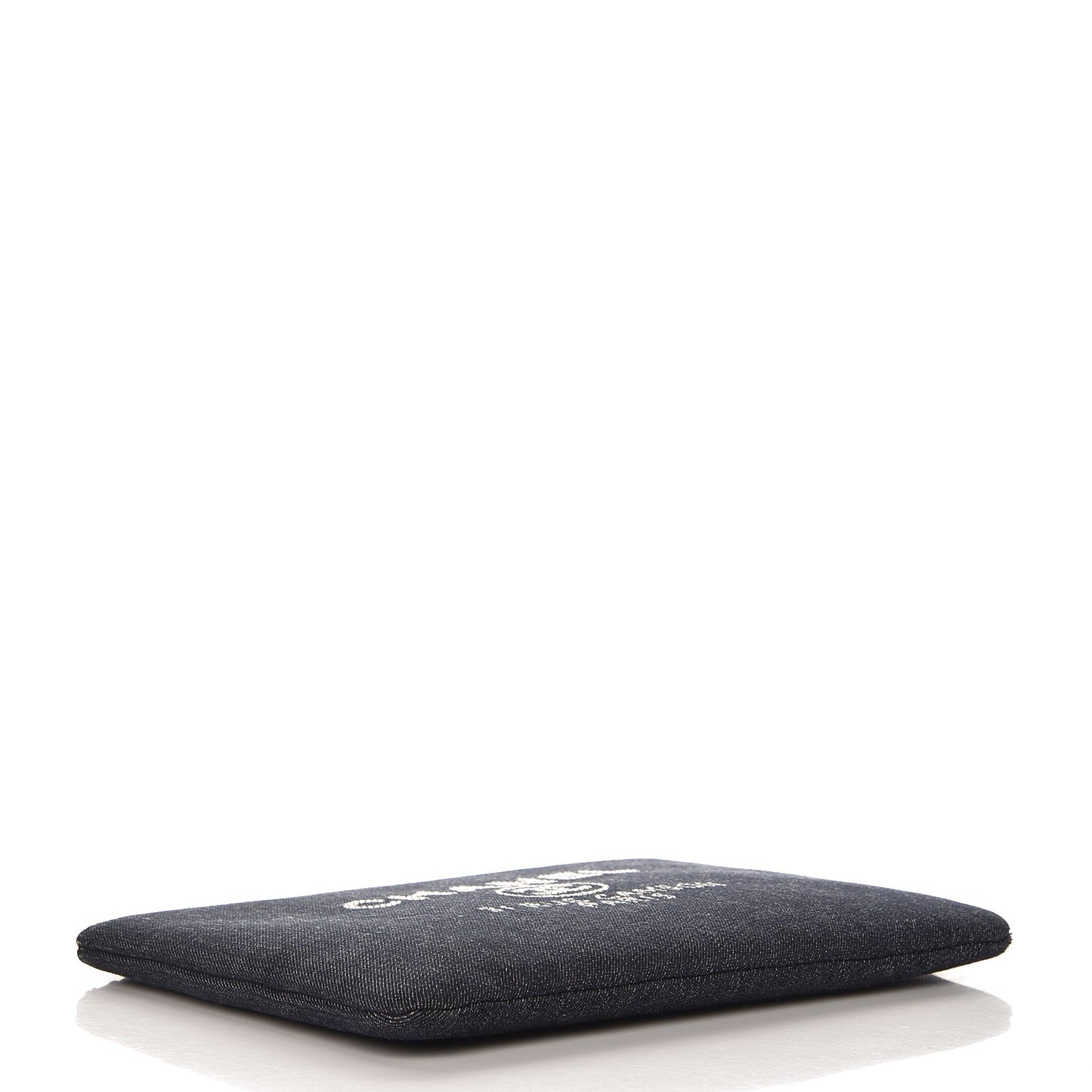 Denim Large Deauville Pouch Dark Blue