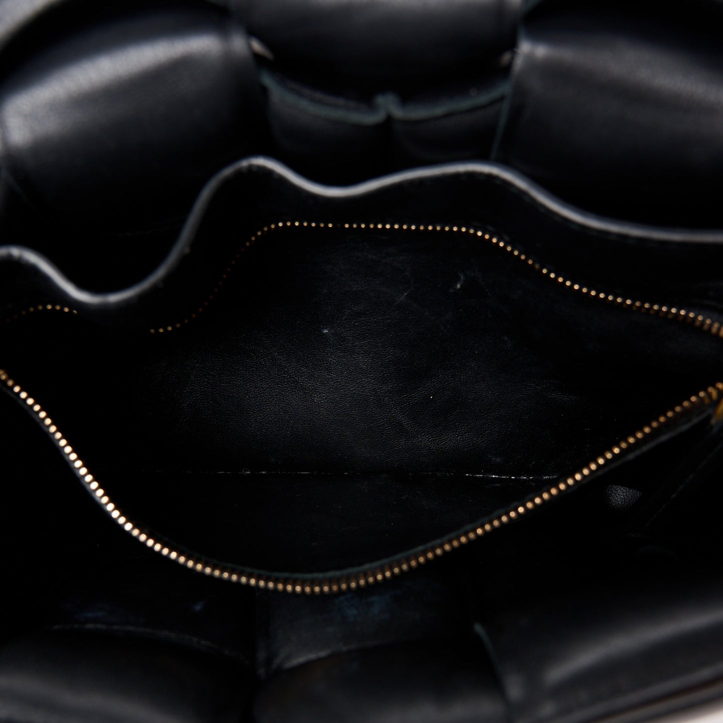 Nappa Maxi Intreccio Padded Cassette Crossbody Bag Black