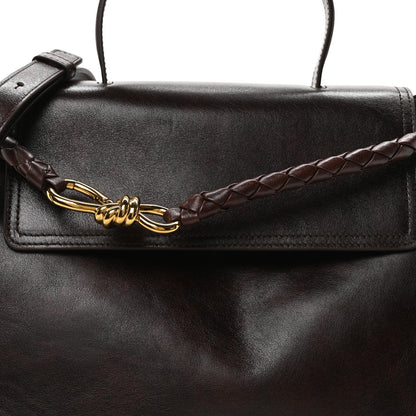 Bottega Veneta Silky Calfskin Medium Ciao Ciao Dark Mahogany 7 of 9