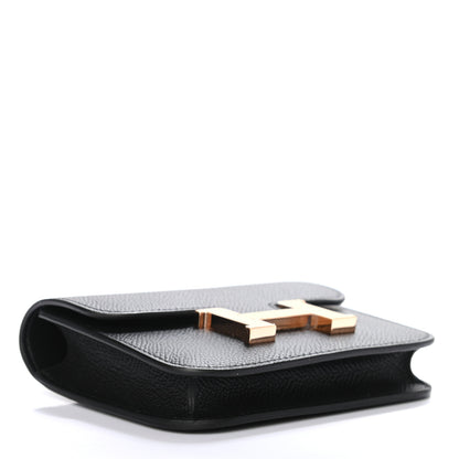 Hermes Epsom Constance Slim Wallet Black 4 of 6