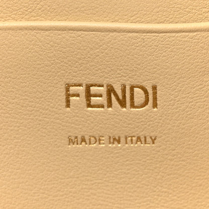 Fendi Ricamo Sequin Paillettes Vitello Grace FF Mini Baguette Oro Chiaro 6 of 10