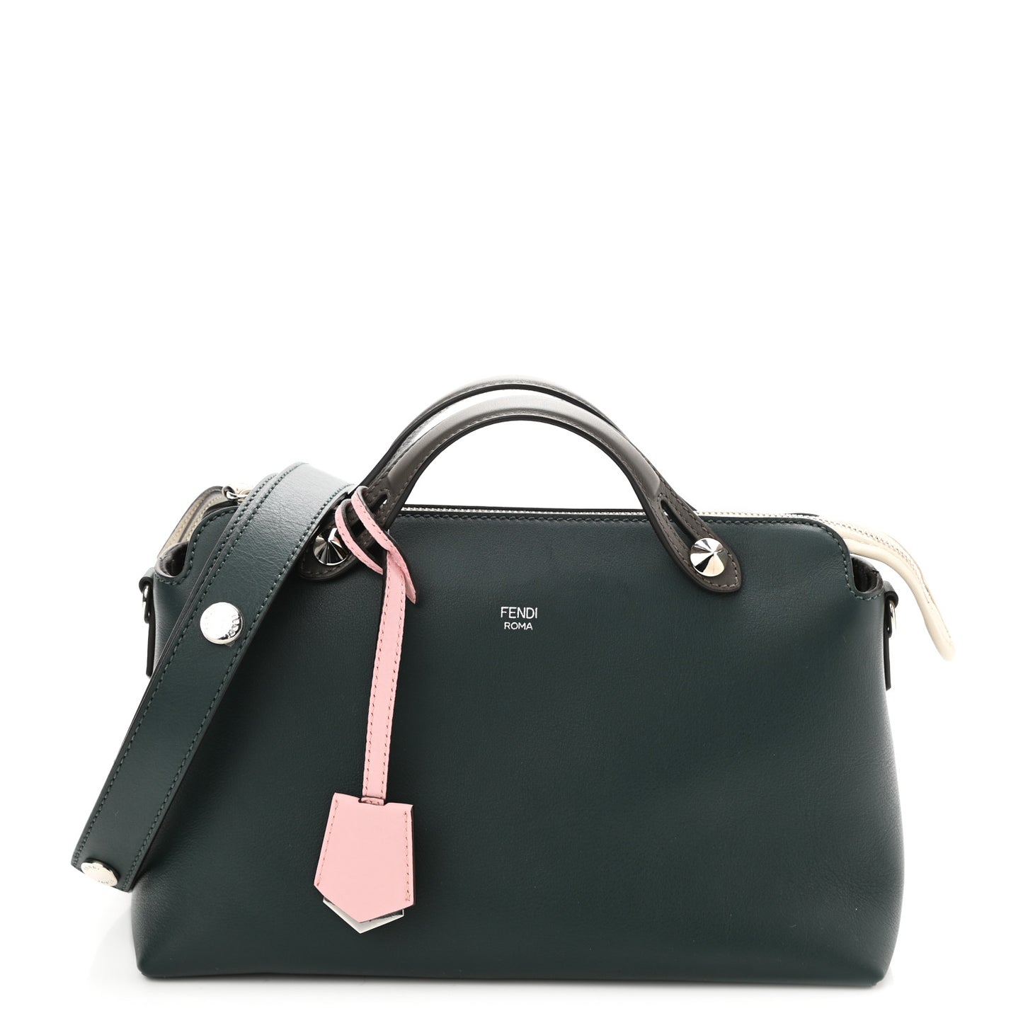Vitello Dolce 4 Color Medium By The Way Boston Bag Verde Inglese Multicolor