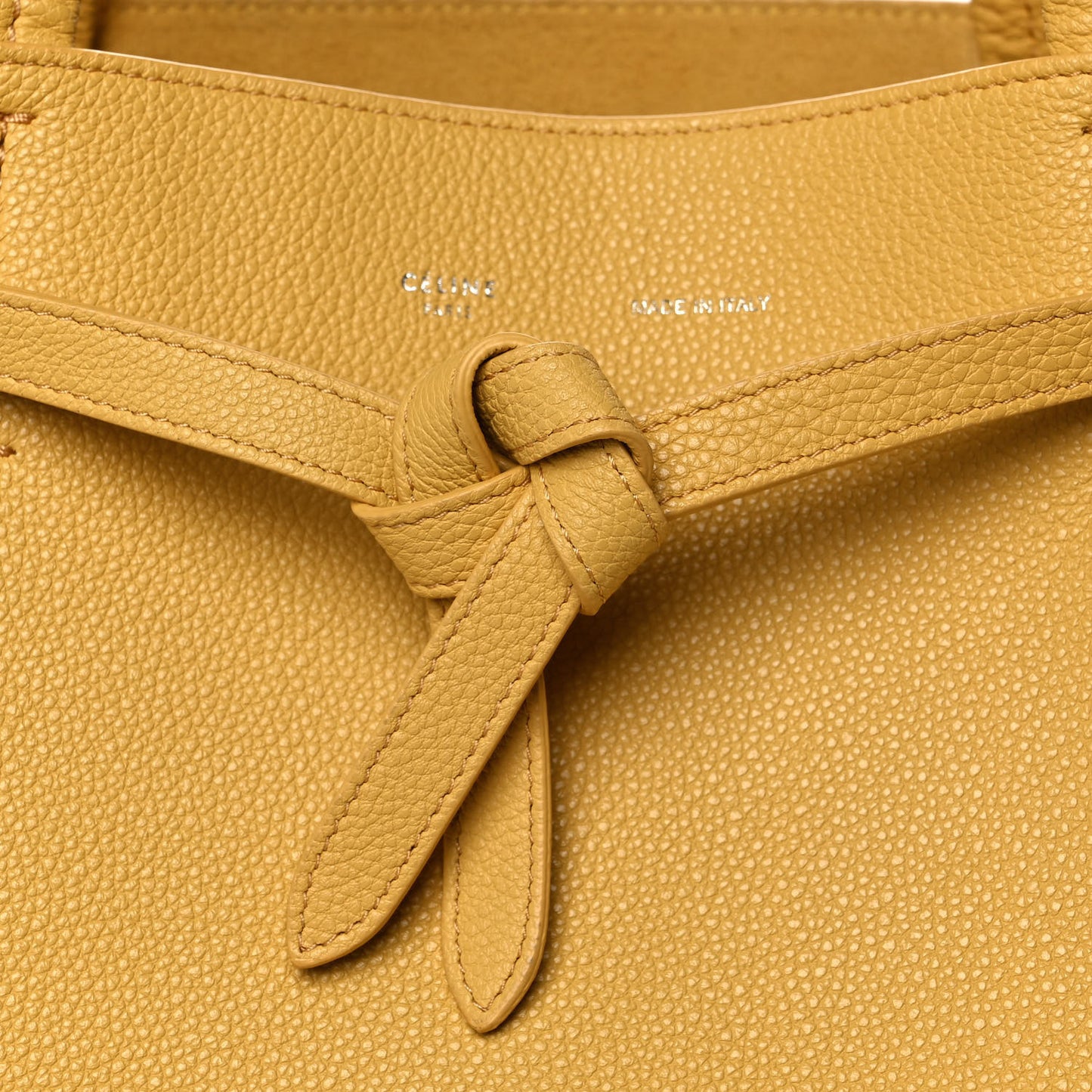 Soft Grained Calfskin Small Belt Cabas Sunflower