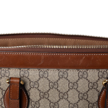 Gucci GG Supreme Monogram Medium Zippered Bucket Tote Beige Tuscany 11 of 15