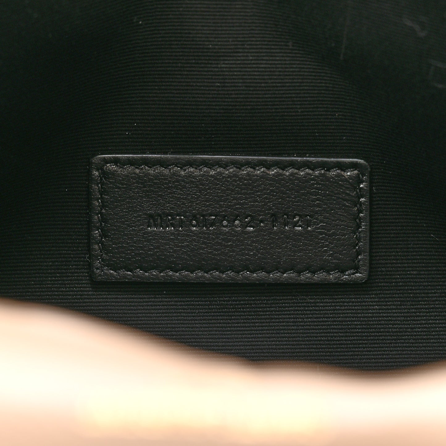 Grain De Poudre Matelasse Chevron Monogram Envelope Clutch Dark Beige