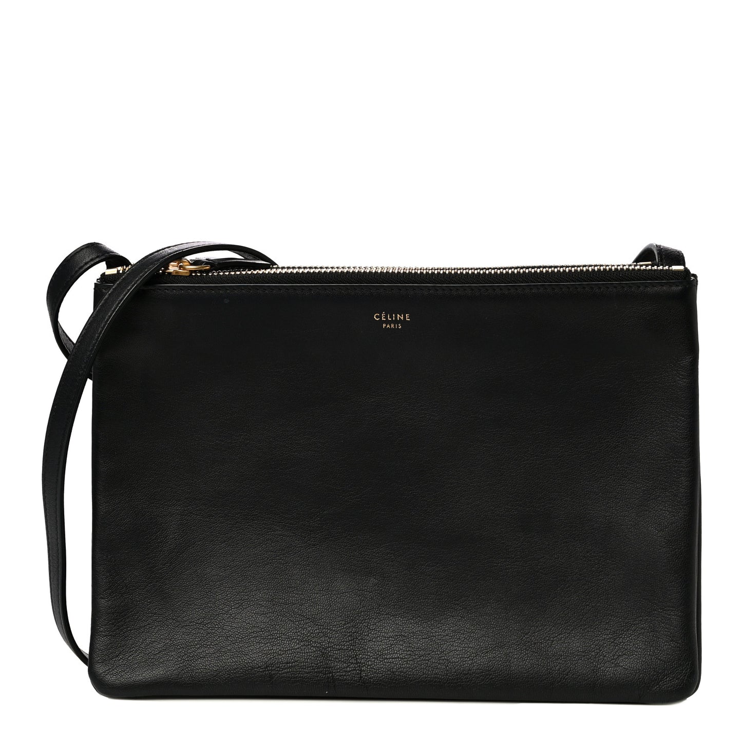 Lambskin Large Trio Crossbody Bag Black
