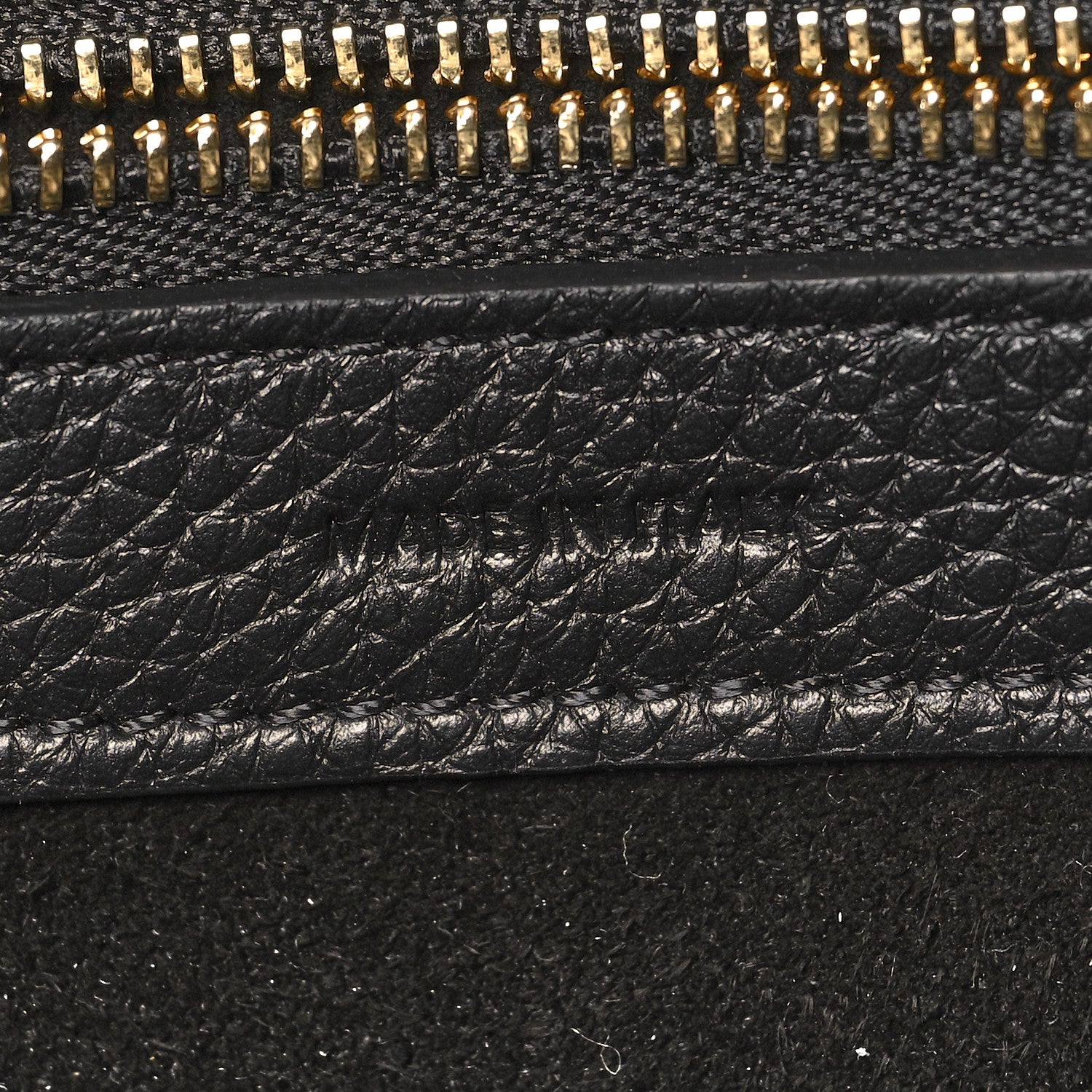 Celine Soft Grained Calfskin Small Belt Cabas Phantom Black 7 of 10