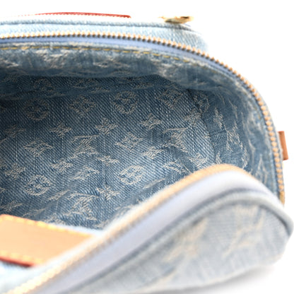 Louis Vuitton Monogram Denim Mini Bumbag Sky Blue 4 of 10