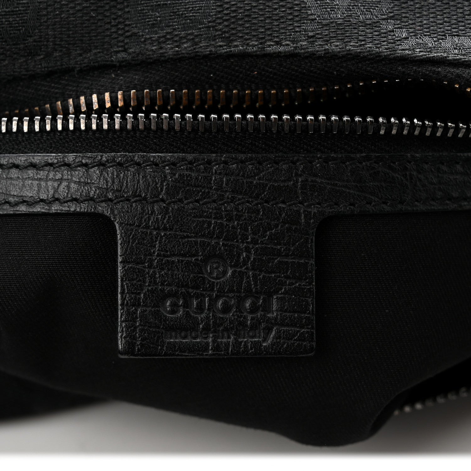 Gucci Monogram Medium Horsebit Chain Hobo Black 6 of 10