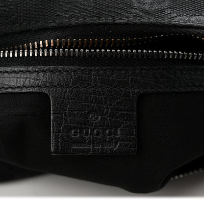 Gucci Monogram Medium Horsebit Chain Hobo Black 6 of 10