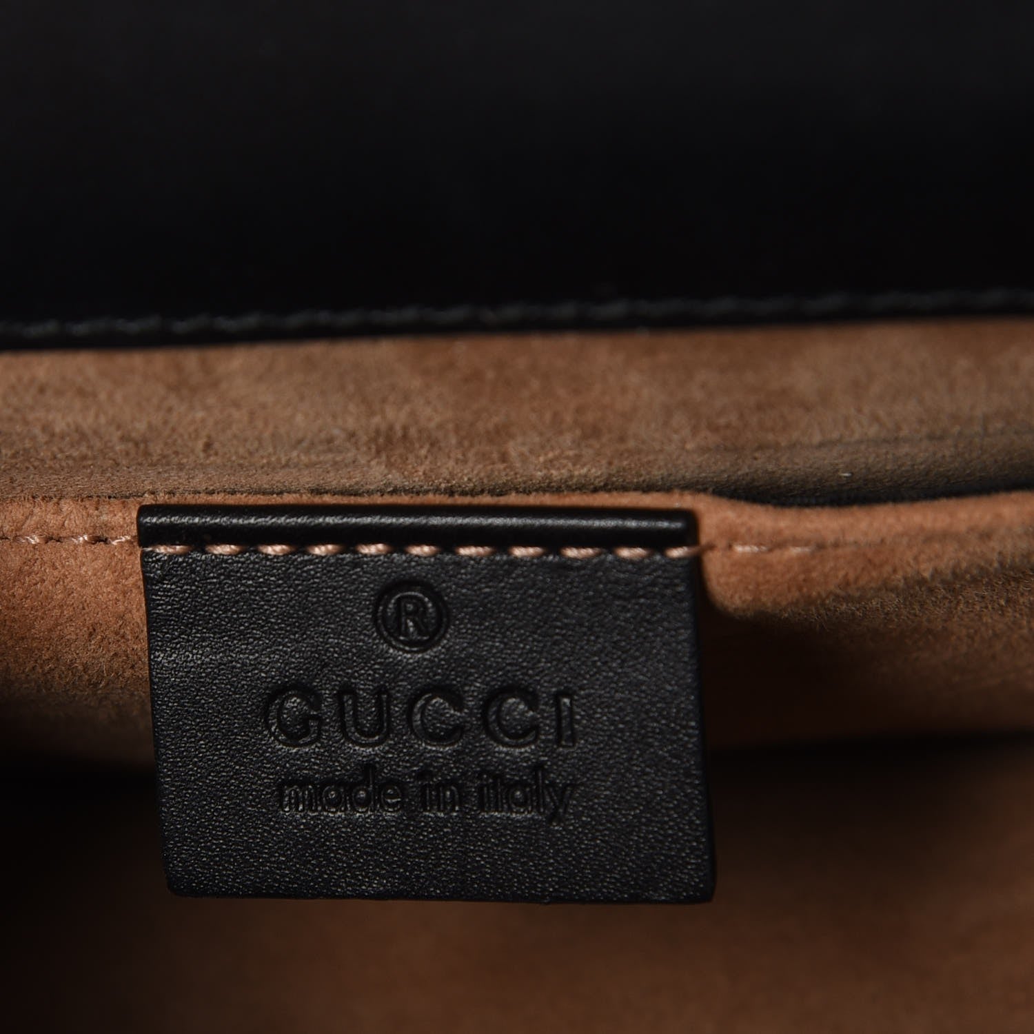 Gucci Calfskin Mini Sylvie Chain Shoulder Bag Black 6 of 8