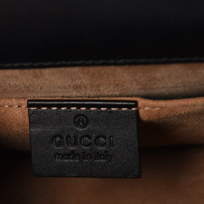 Gucci Calfskin Mini Sylvie Chain Shoulder Bag Black 6 of 8
