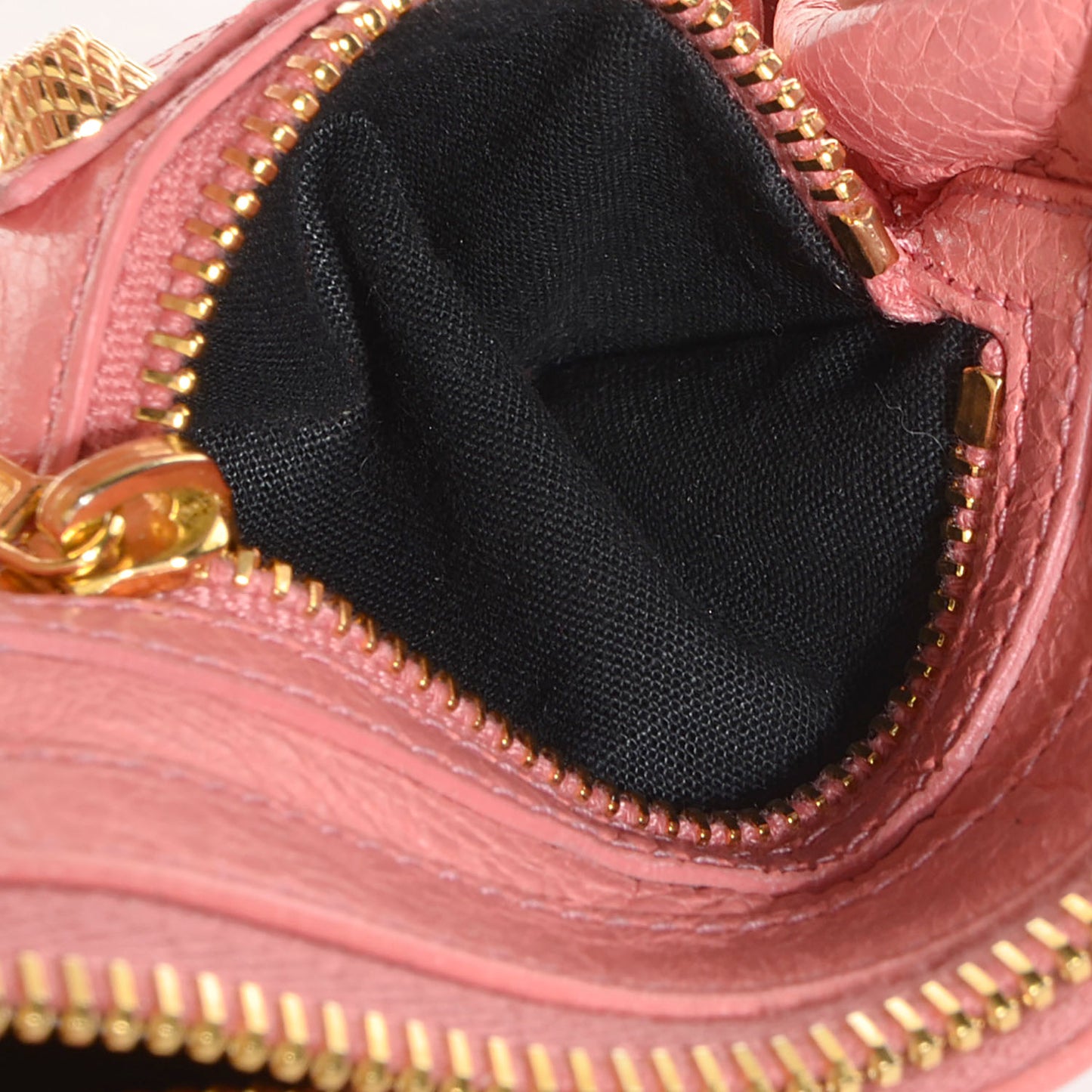 Agneau Giant 12 Gold Hardware M Porte-Monnaie Coin Purse Rose Azalee