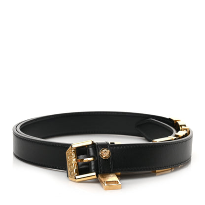 Versace X FENDI Calfskin Fendace Logo Belt 85 34 Black 1 of 4