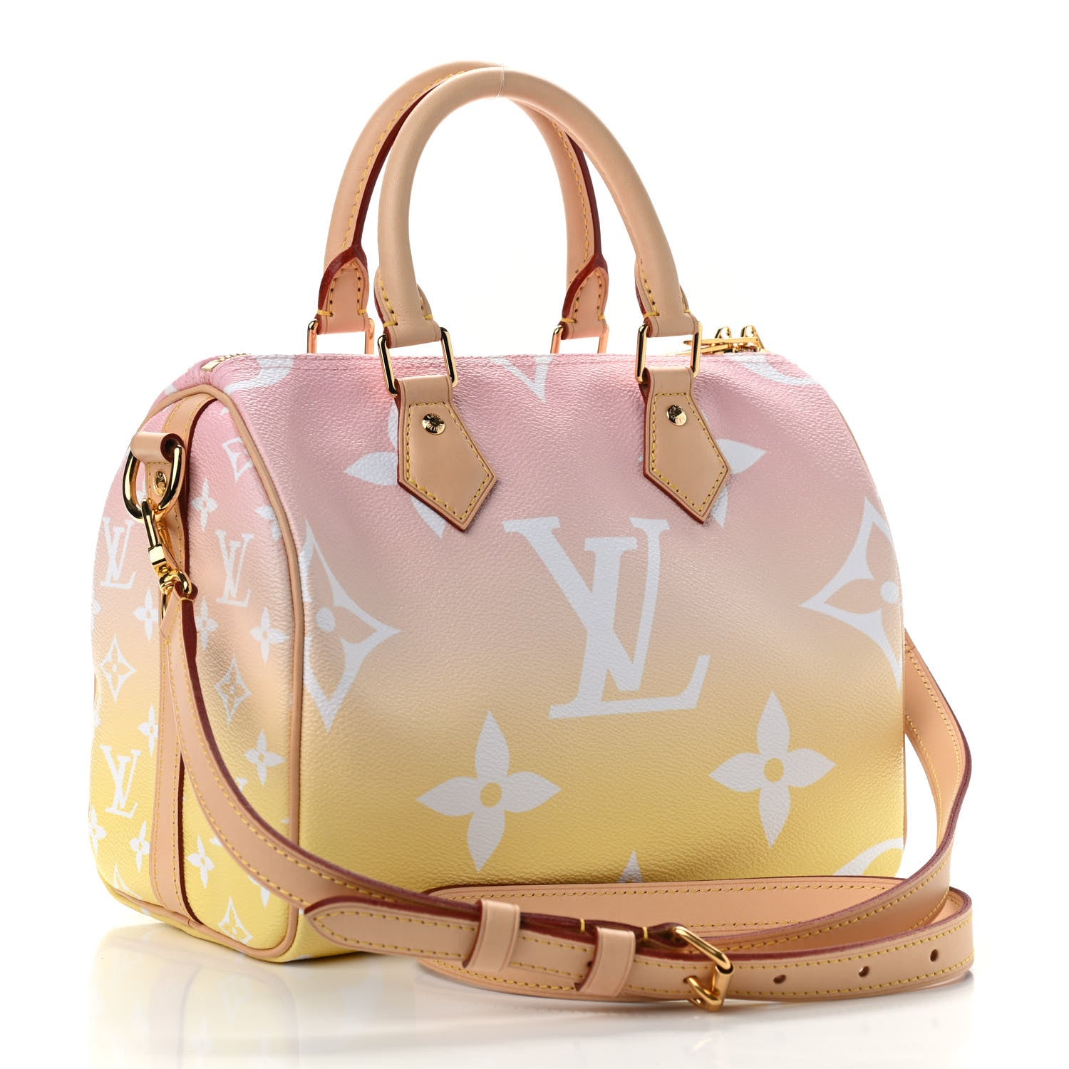 Louis Vuitton Monogram Giant By The Pool Speedy Bandouliere 25 Light Pink 2 of 8