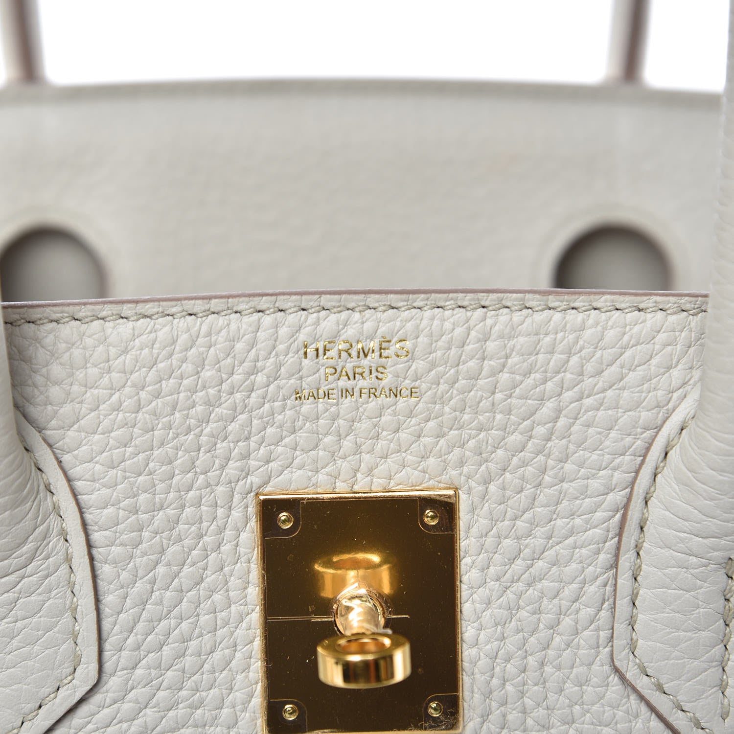Hermes Taurillon Clemence Birkin 30 Beton 6 of 7