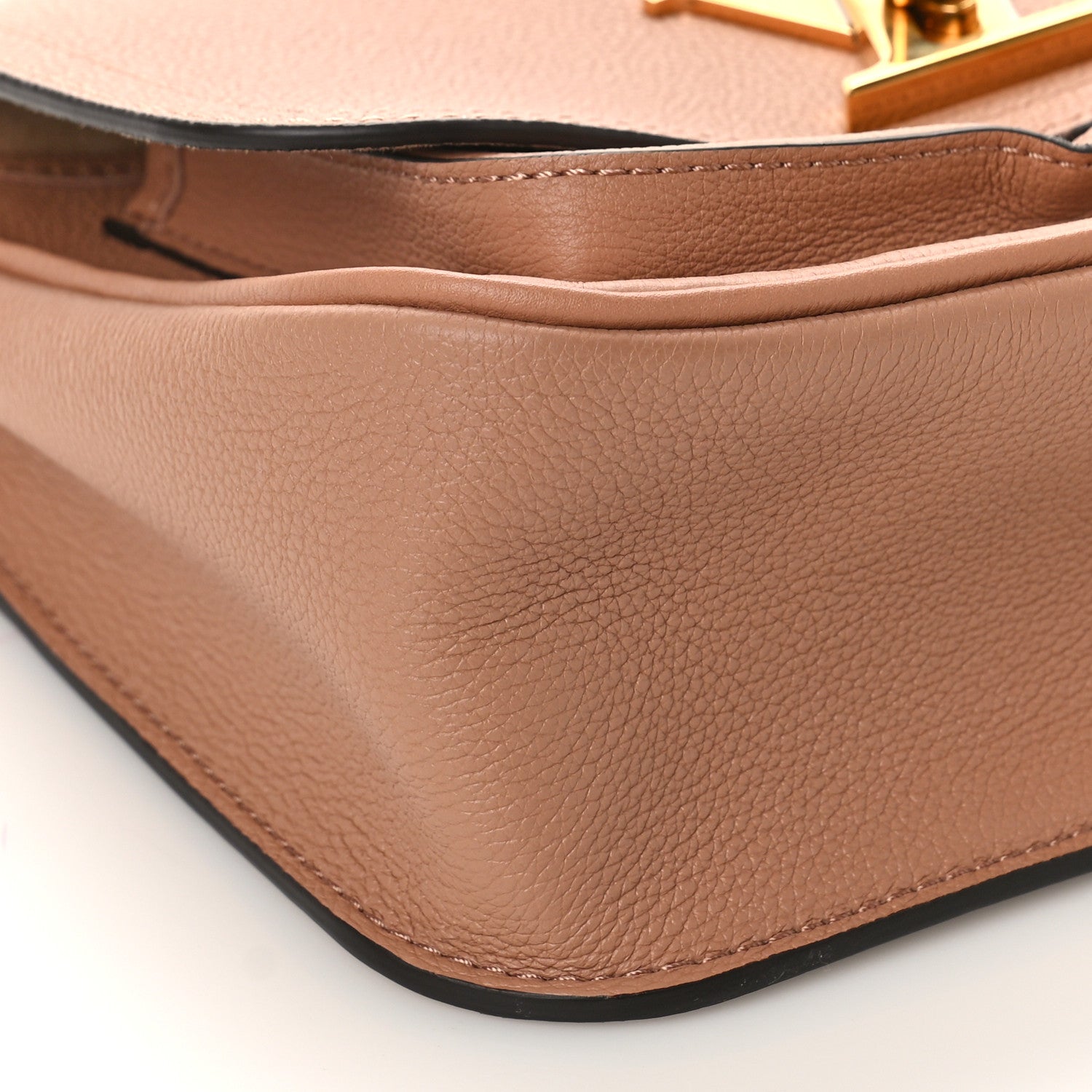Louis Vuitton Grained Calfskin Lockme Chain Bag PM Rose Silk 7 of 8