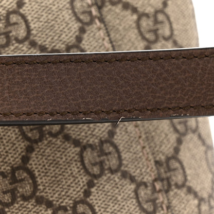 Gucci GG Supreme Monogram Textured Dollar Calfskin Medium Detail Tote Beige Ebony New Acero 11 of 12