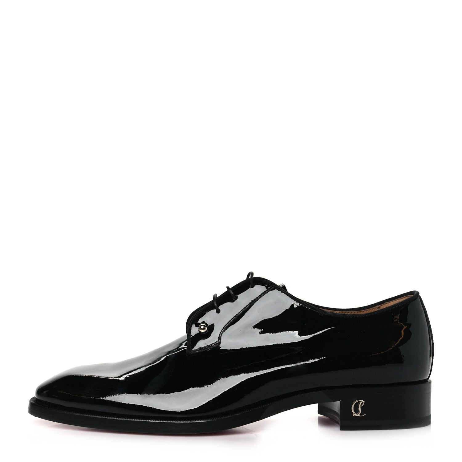Christian Louboutin Patent Mens Chambeliss Derby Oxford 43.5 Black 1 of 7