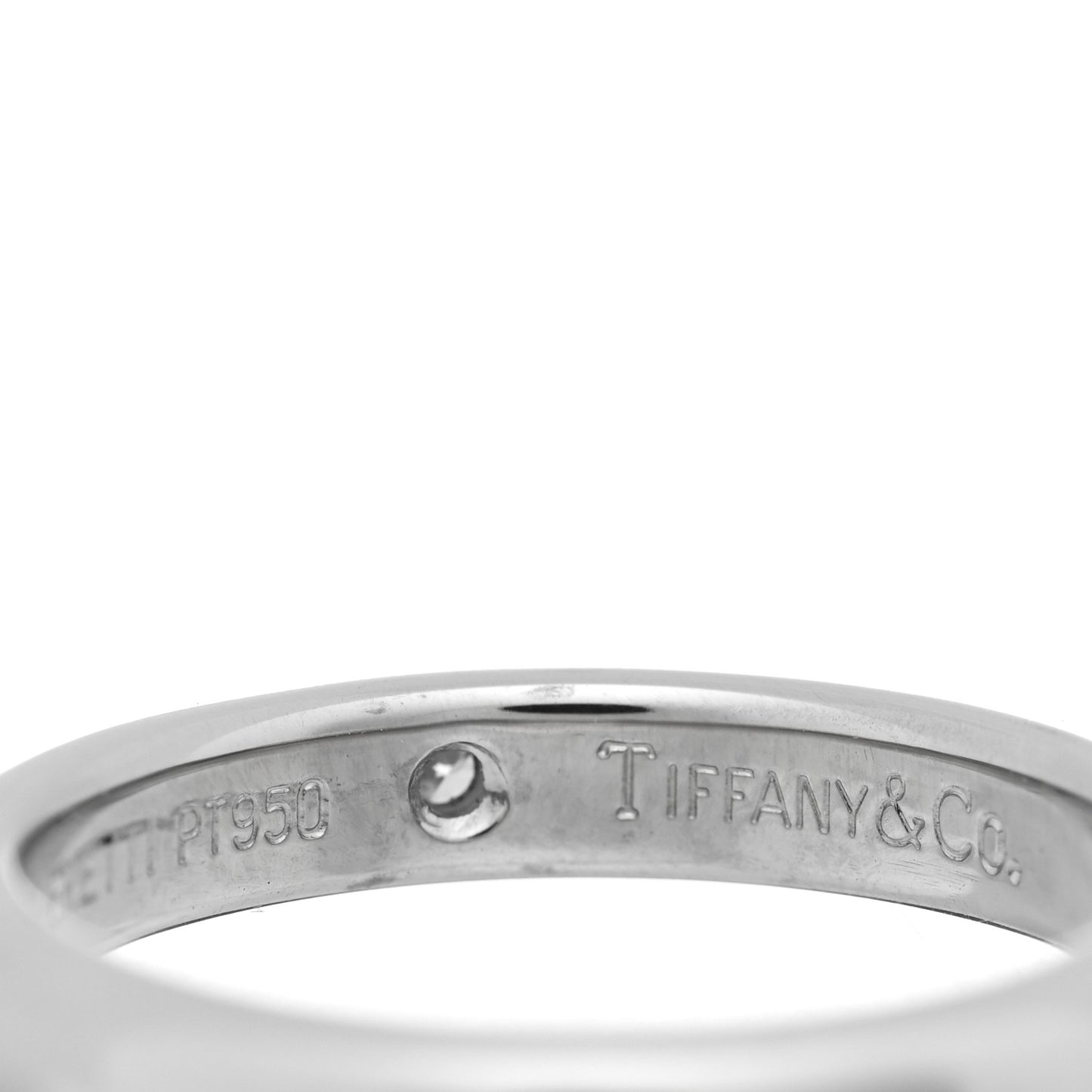 Platinum Diamond Elsa Peretti Band Ring 45 3.5