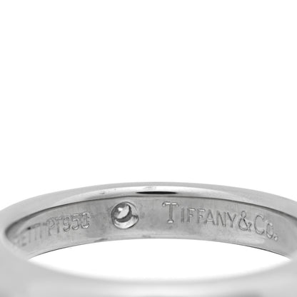 Tiffany Platinum Diamond Elsa Peretti Band Ring 45 3.5 4 of 4