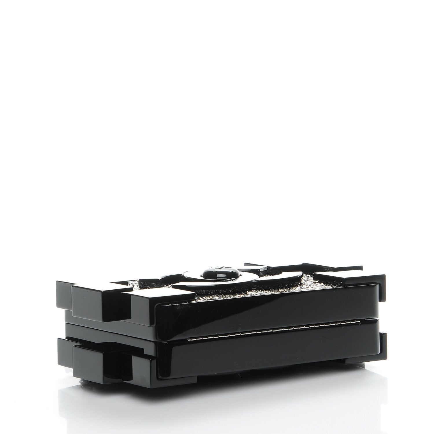 CHANEL ブラックレザー ケース Chanel Plexiglass Crystal Lego Clutch Black 215182 – FASHIONPHILE