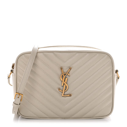 Saint Laurent Calfskin Matelasse Monogram Lou Camera Bag Crema Soft 1 of 10