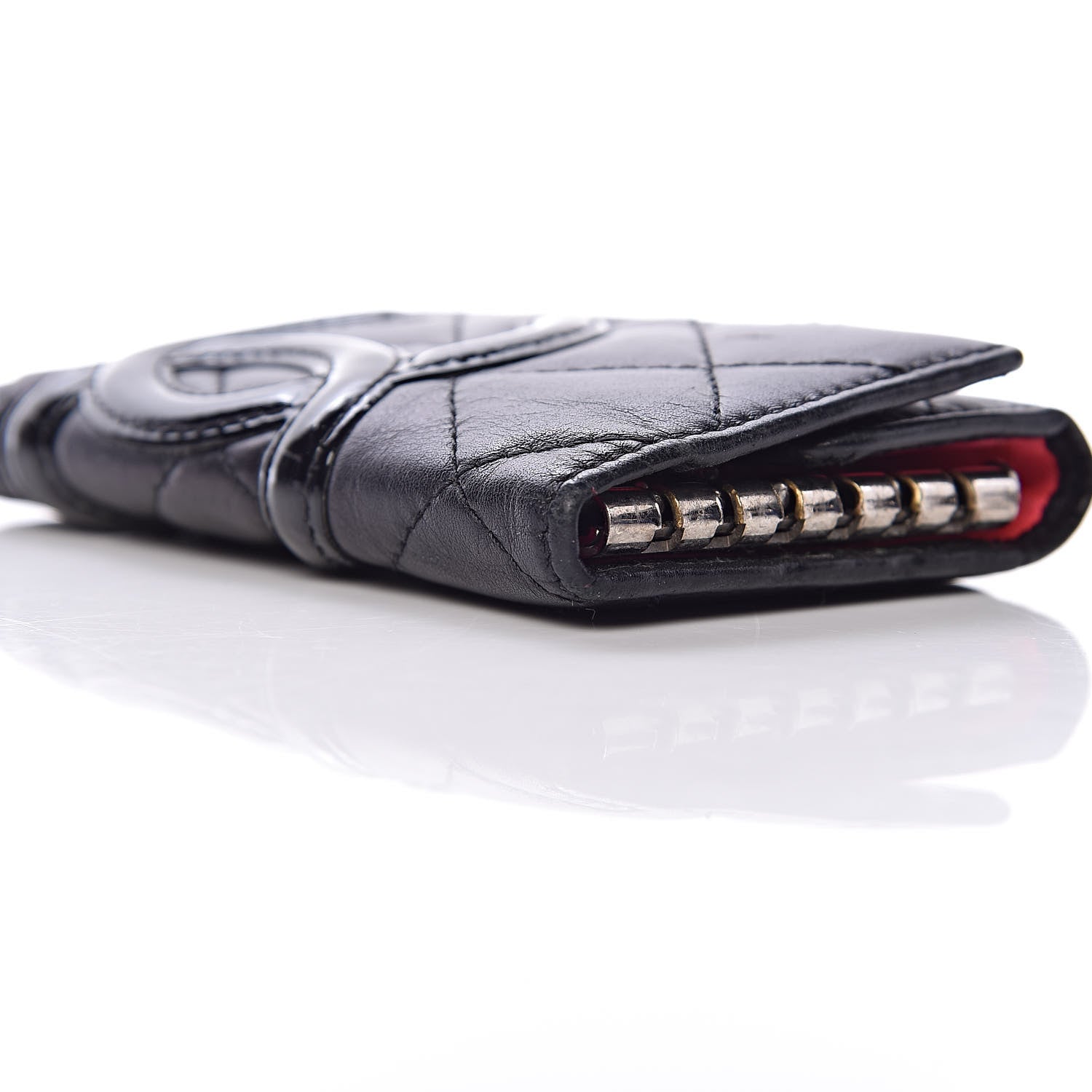 Chanel Calfskin Quilted Cambon 6 Key Holder Black 8 of 16