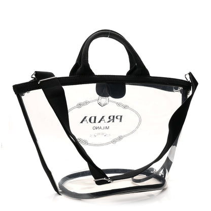 Prada PVC Canapa Tote Black 4 of 11