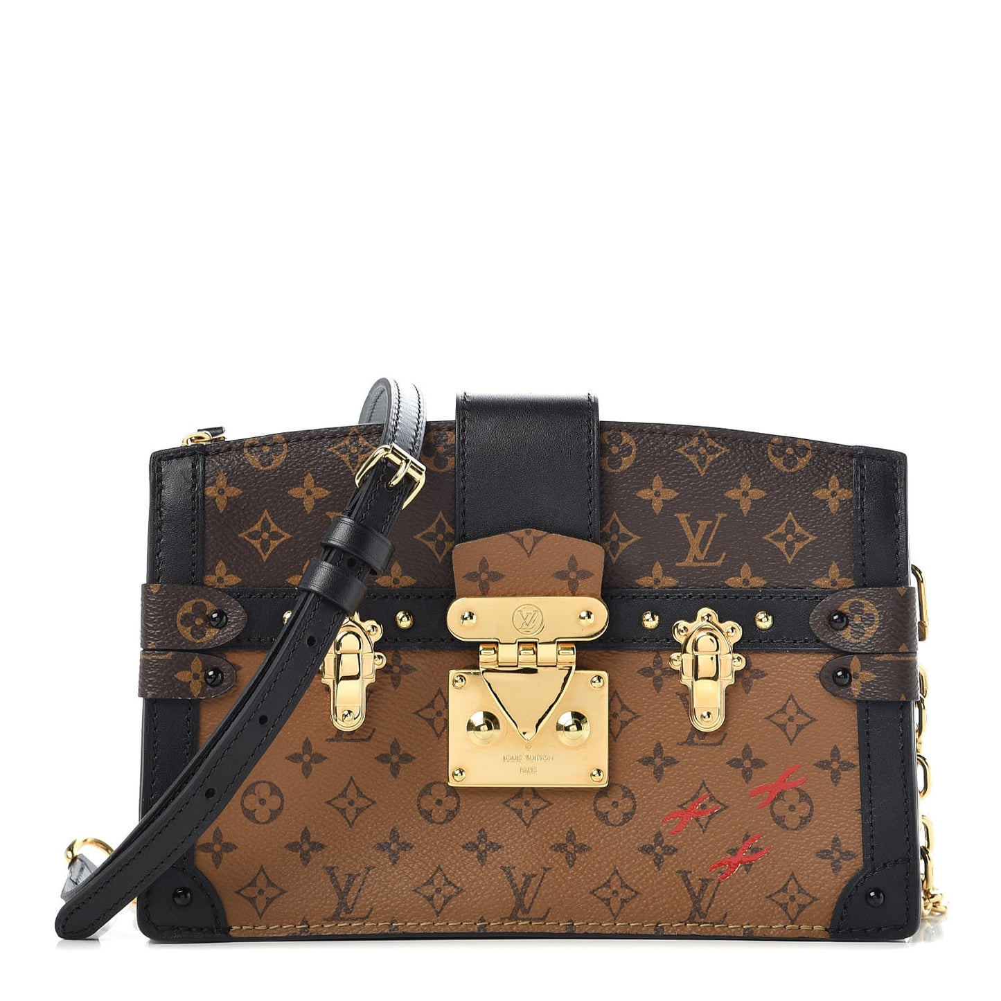 Reverse Monogram Trunk Clutch