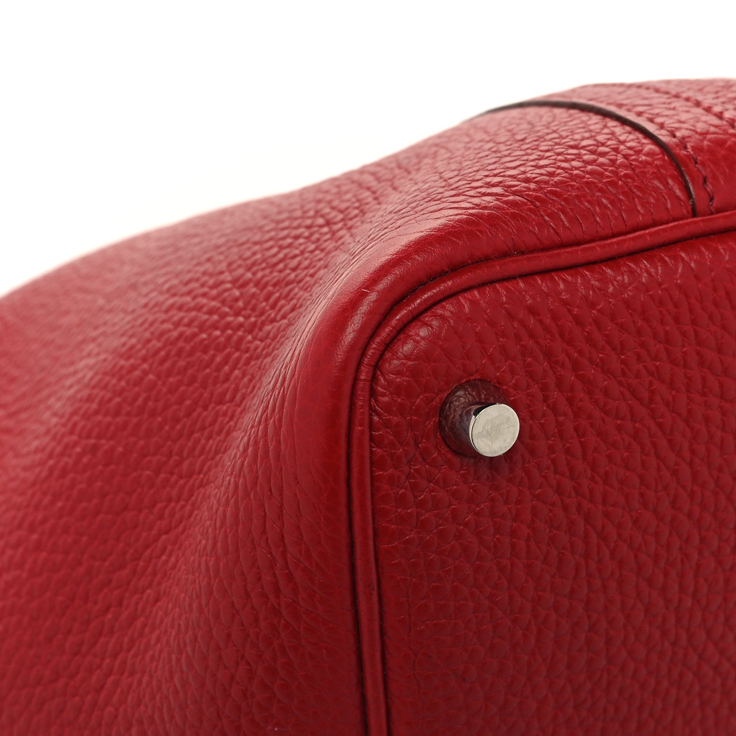 Hermes Taurillon Clemence Picotin Lock 18 PM Rouge Garance 11 of 12