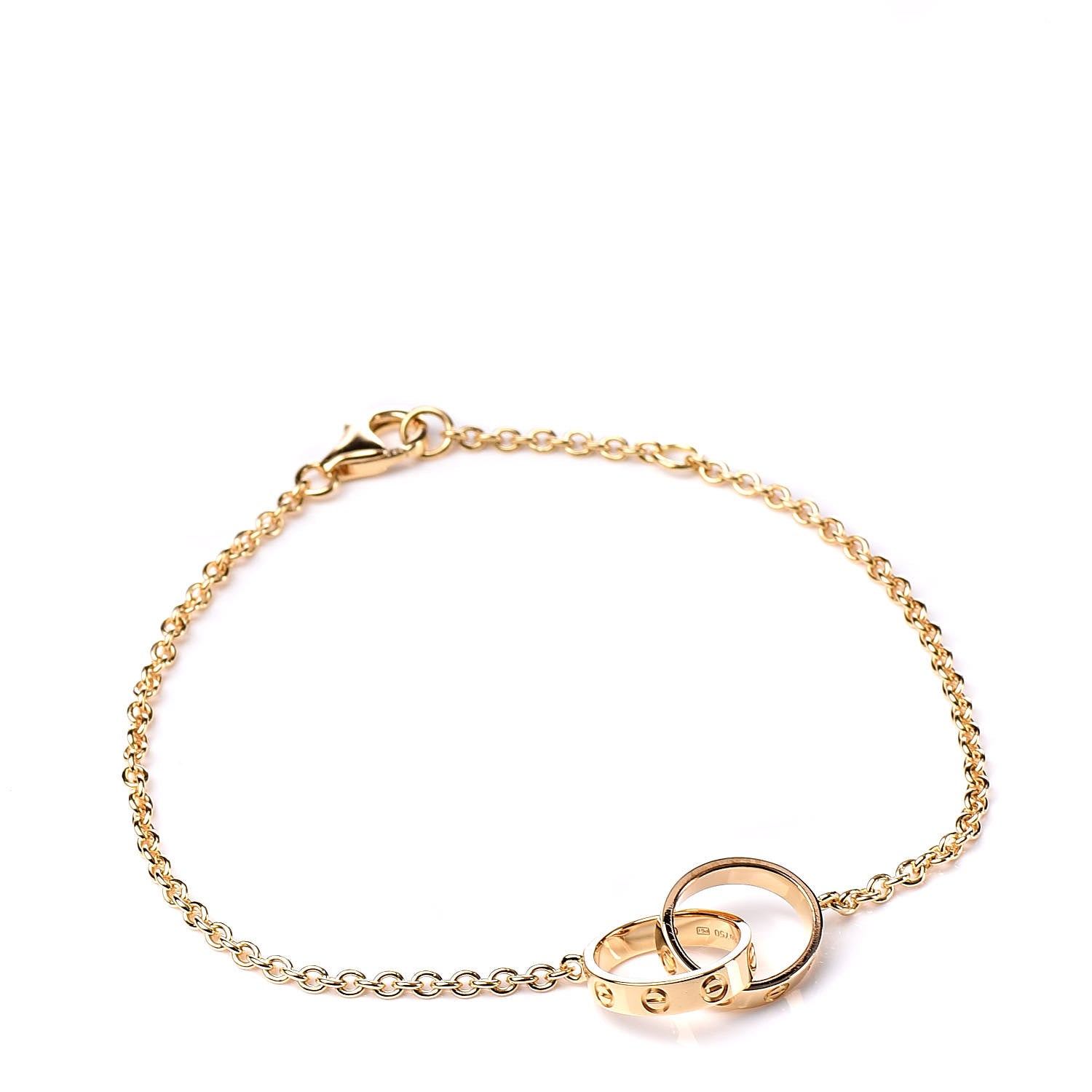 Cartier 18K Yellow Gold Interlocking LOVE Bracelet 1 of 5