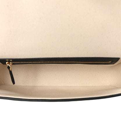 Fendi Canvas Vitello Seta FF Multicolor Embroidered Baguette Brandy Black 5 of 9