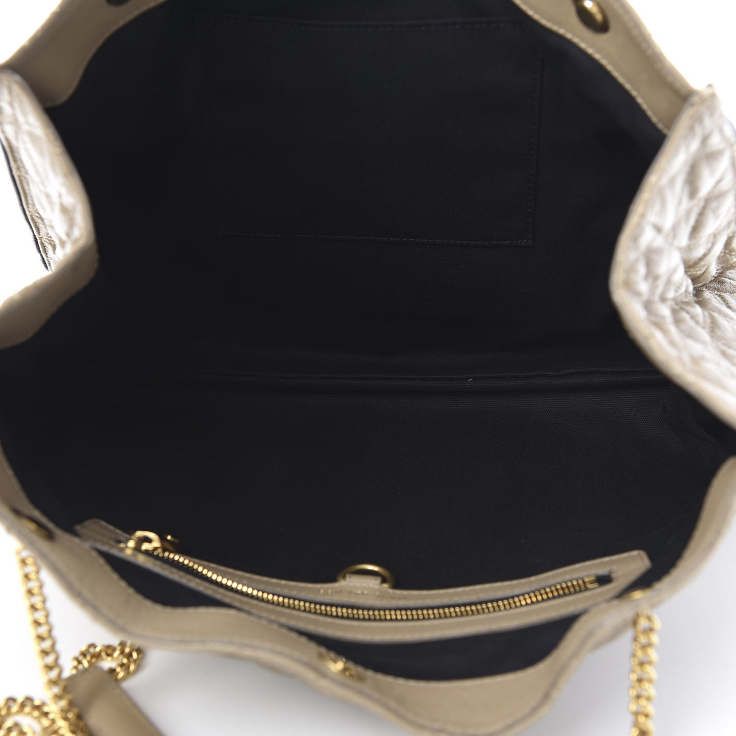 Calfskin Quilted Julie Tote Clay