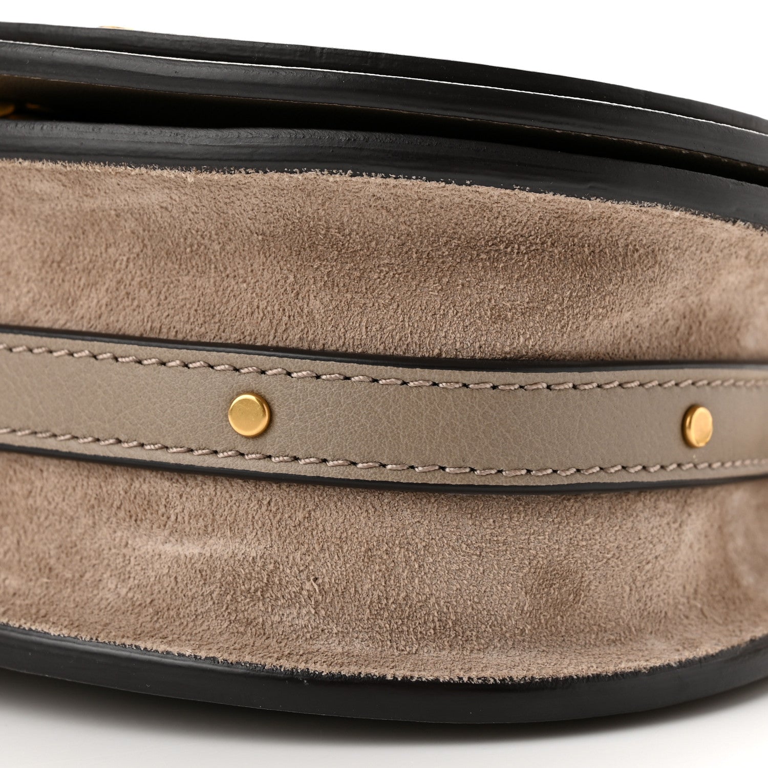 Chloe Calfskin Suede Small Nile Bracelet Bag Motty Grey 9 of 9