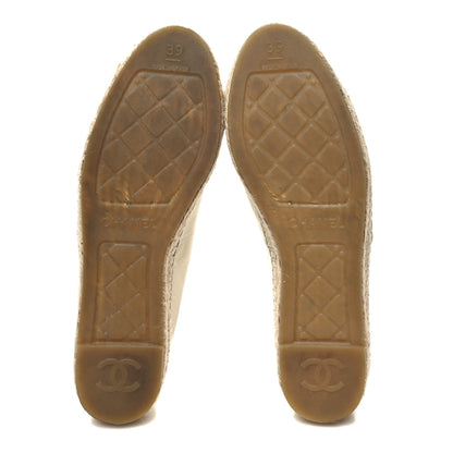 Chanel Lambskin CC Espadrilles 39 White 5 of 9