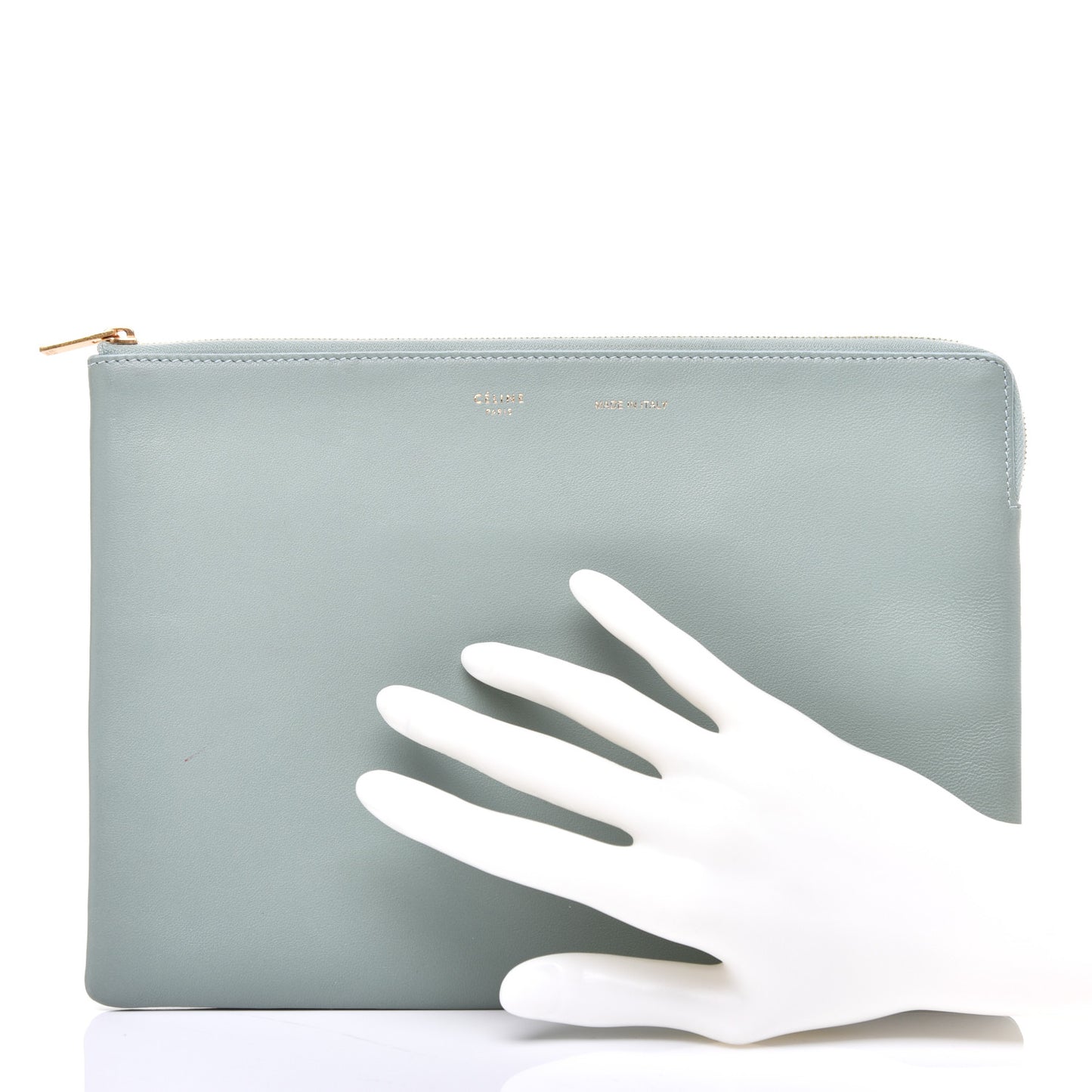 Cloudy Lambskin Solo Zip Pouch