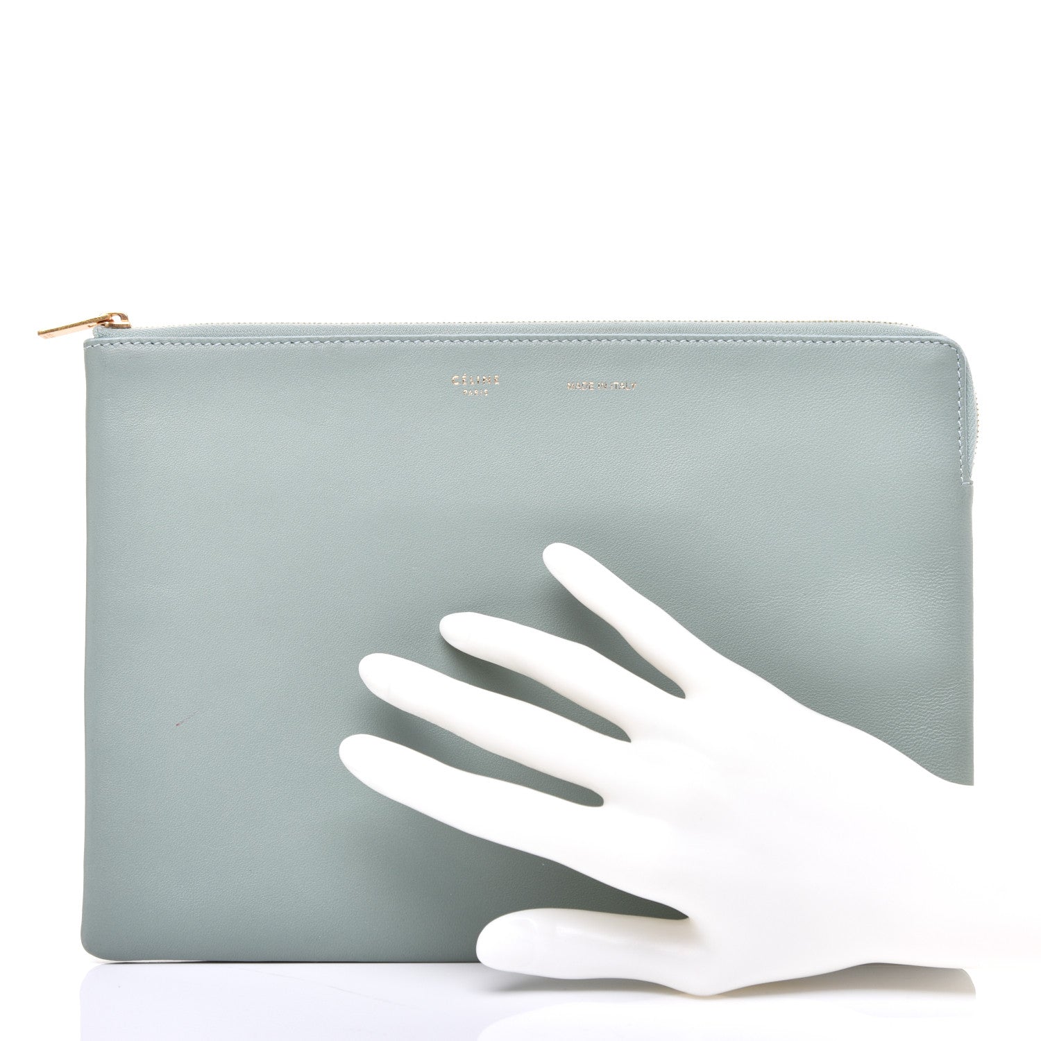 Celine Cloudy Lambskin Solo Zip Pouch 2 of 8