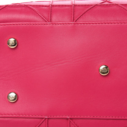 Christian Dior Lambskin Cannage Mini Granville Polochon Fuchsia 11 of 16