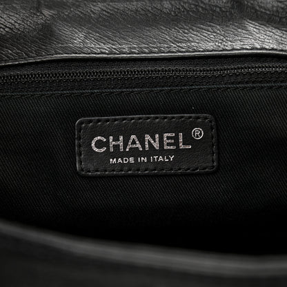 Chanel Calfskin Diamond Stitch Accordion Flap Black 5 of 9