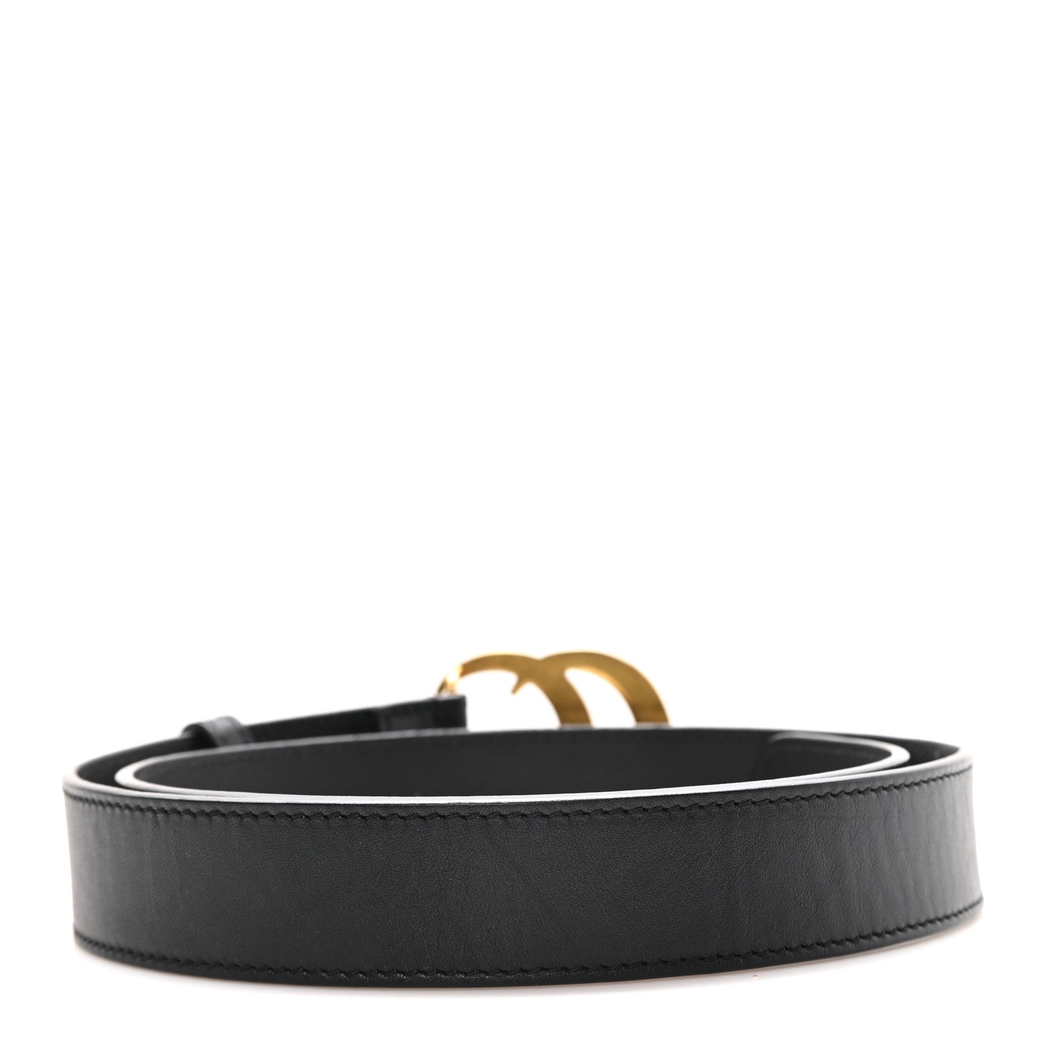 Gucci Calfskin Double G 30mm Belt 80 32 Black 1896095 – FASHIONPHILE