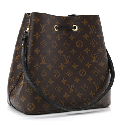 Louis Vuitton Monogram Neonoe MM Black 3 of 10