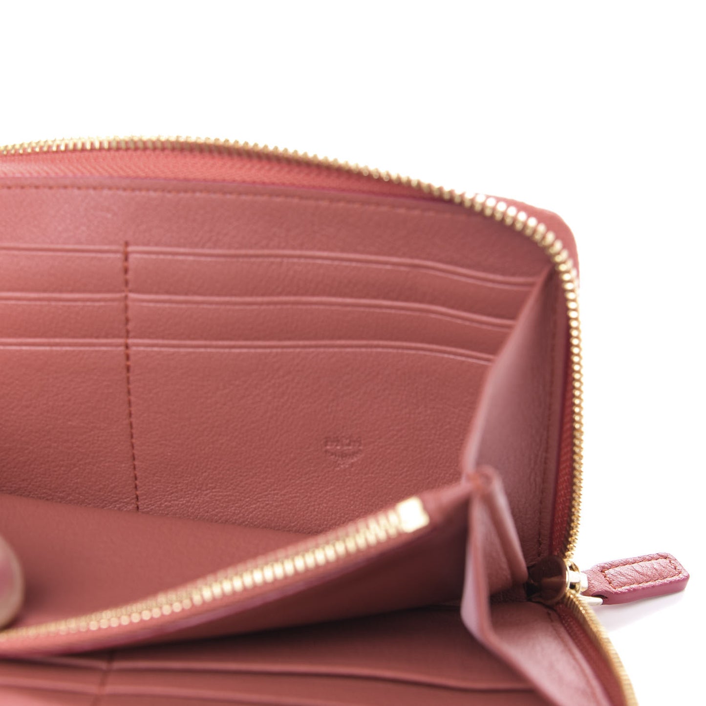 Calfskin Ottomar Monogram Klara Zip Wallet Cocoa