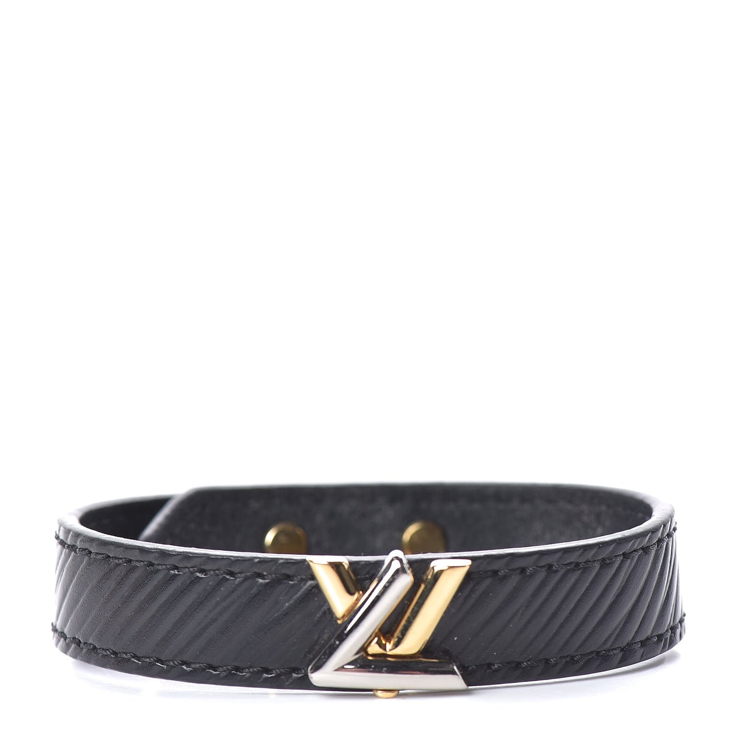 Epi Twist It Bracelet 17 Black
